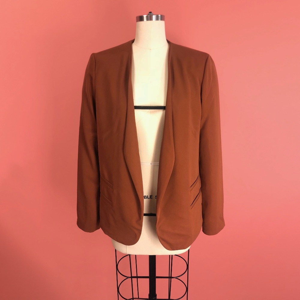 Open Front Rust Blazer - Forever 21 - EUC